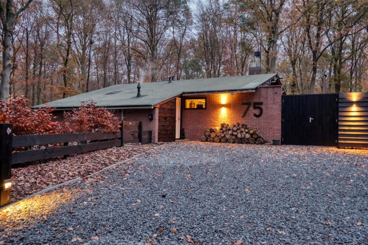 Lodge In Een Bosrijke Omgeving Met Hottub & Sauna Opt Rheezerveen Extérieur photo